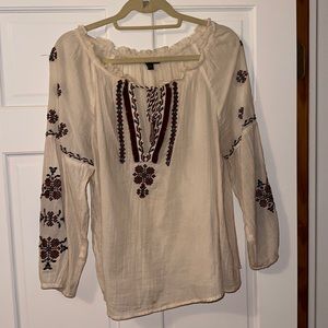 American Eagle Western Style Blouse